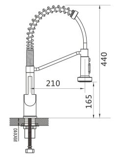 Смеситель для кухни Shevanik S963 хром
